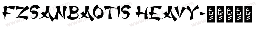 FZSanBaoTiS Heavy字体转换